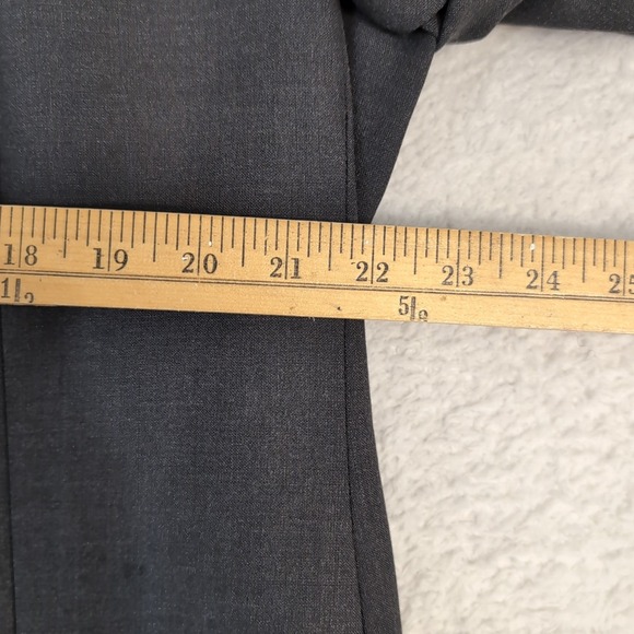 Brooks Brothers Blazer Men's 46 L Dark Gray Wool Brooksease 2 Button Stretch - Picture 7 of 8